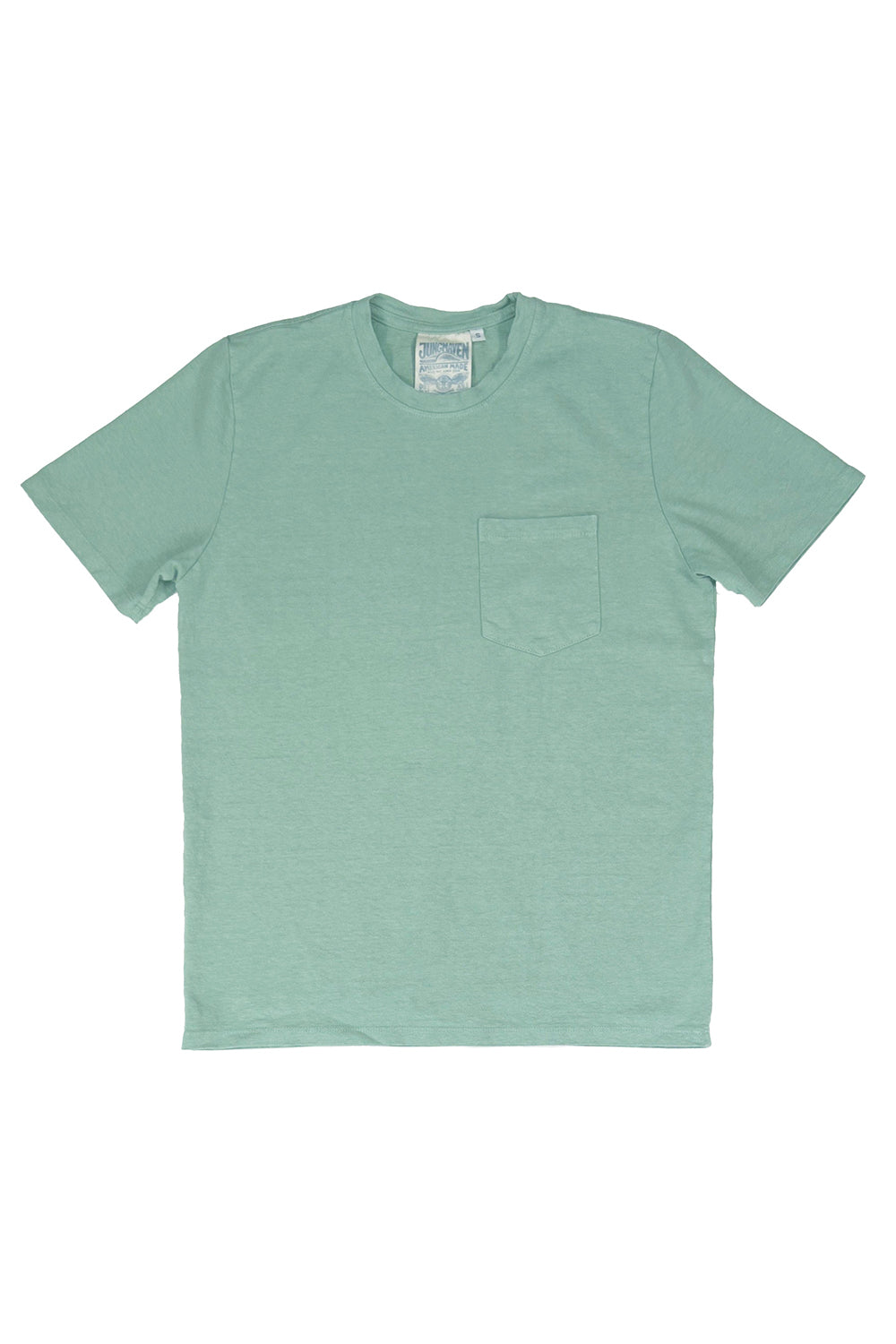 Boulder Pocket Tee - Sale Colors | Jungmaven Hemp Clothing & Accessories / Color: Sage Green