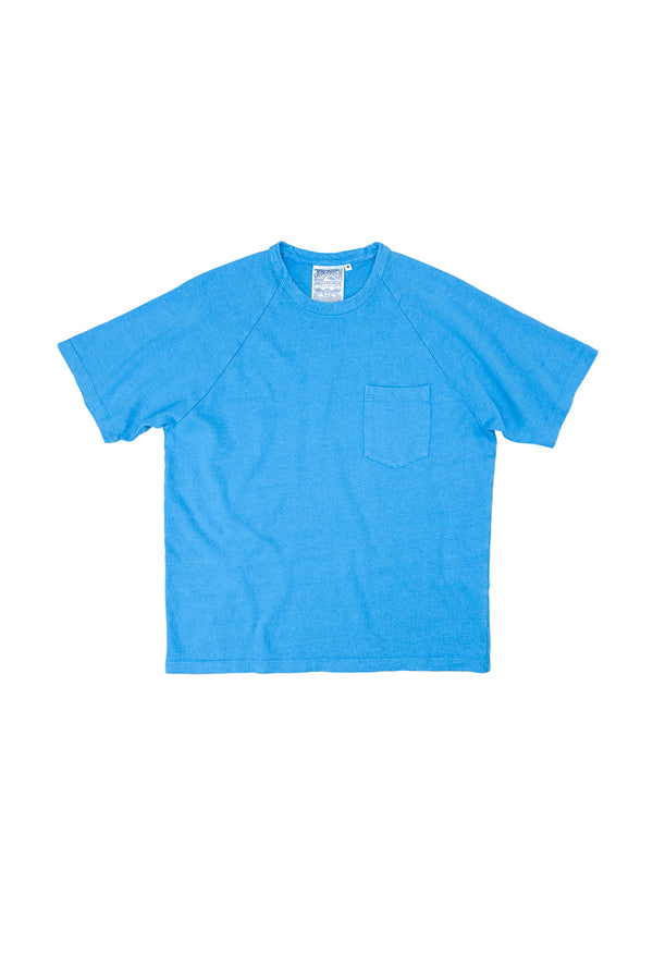 Boulder Raglan Pocket Tee | Jungmaven Hemp Clothing & Accessories / Color: Pacific Blue