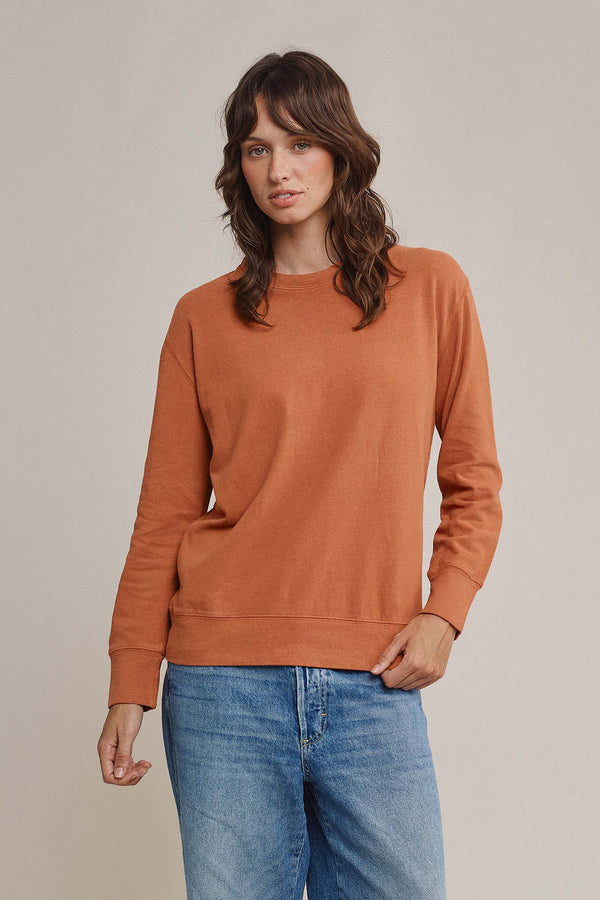 California Pullover | Jungmaven Hemp Clothing & Accessories / model_desc: Tatchi is 5’9” wearing XS