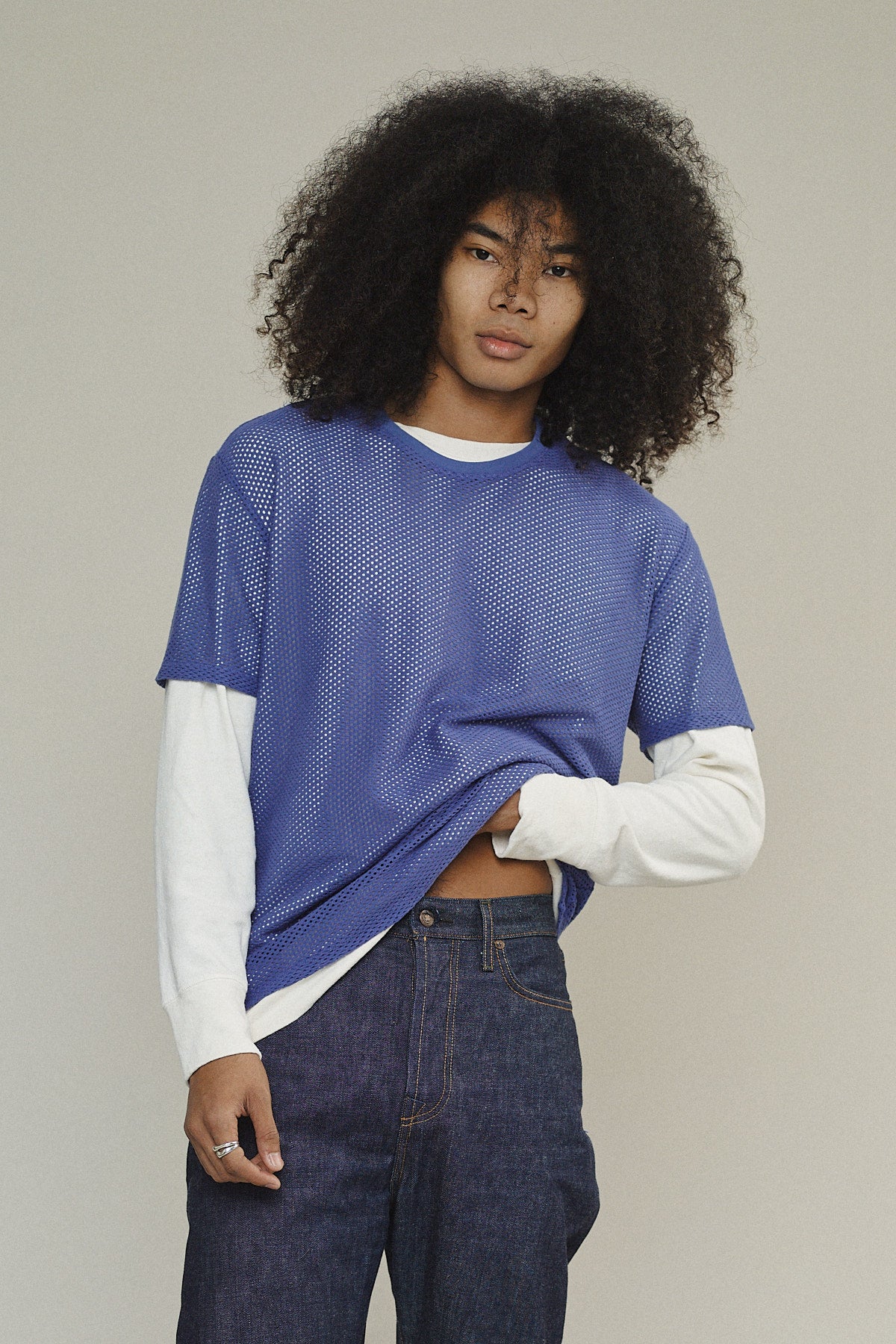 Highline Mesh Tee | Jungmaven Hemp Clothing & Accessories / model_desc: Chaz is 6’2” wearing Medium
