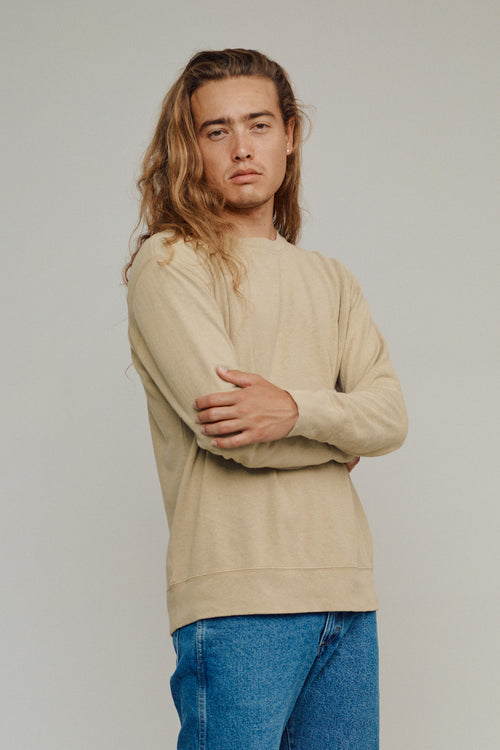 California Pullover | Jungmaven Hemp Clothing & Accessories / model_desc: Chaz is 6’1” wearing M