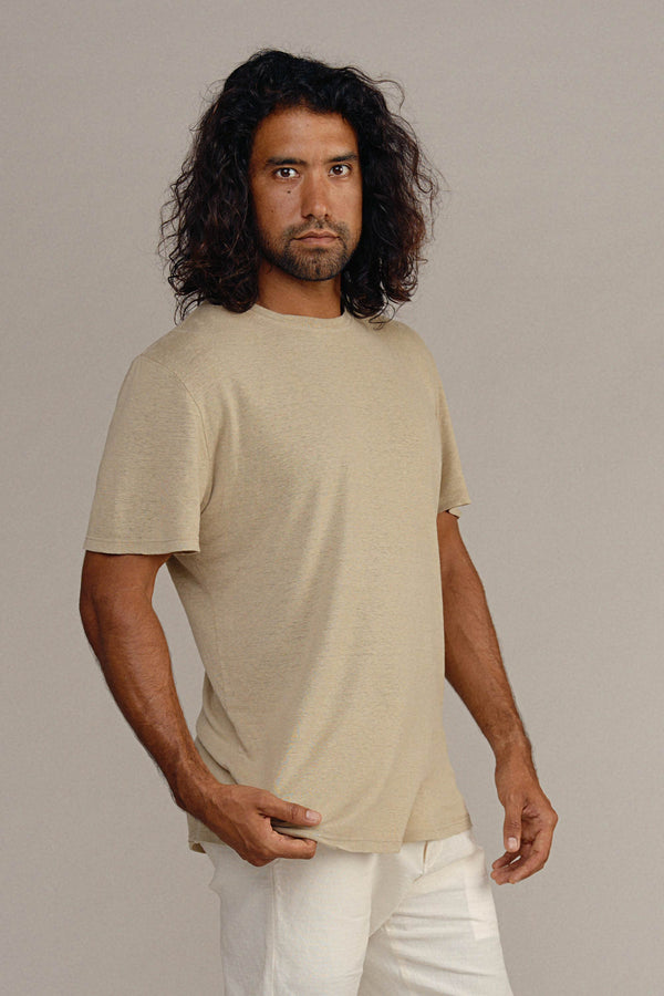 Canyon 100% Everyday Hemp Tee | Jungmaven Hemp Clothing & Accessories / model_desc: Matias is 6’2” wearing XL