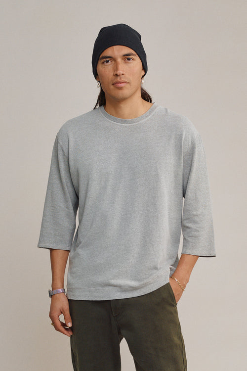 Heathered Cardiff 3/4 Sleeve Tee | Jungmaven Hemp Clothing & Accessories / Color: