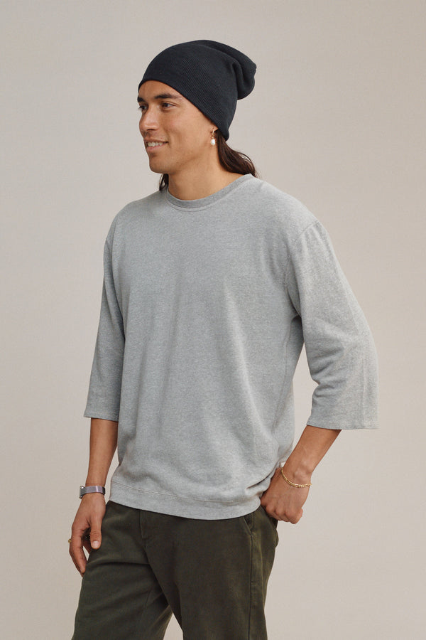 Heathered Cardiff 3/4 Sleeve Tee | Jungmaven Hemp Clothing & Accessories / Color: