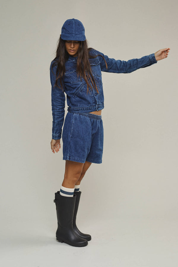 Cóbano Denim Short | Jungmaven Hemp Clothing & Accessories / Color: