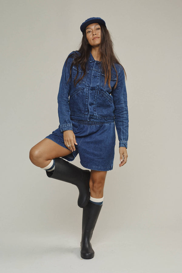 Cóbano Denim Short | Jungmaven Hemp Clothing & Accessories / Color: