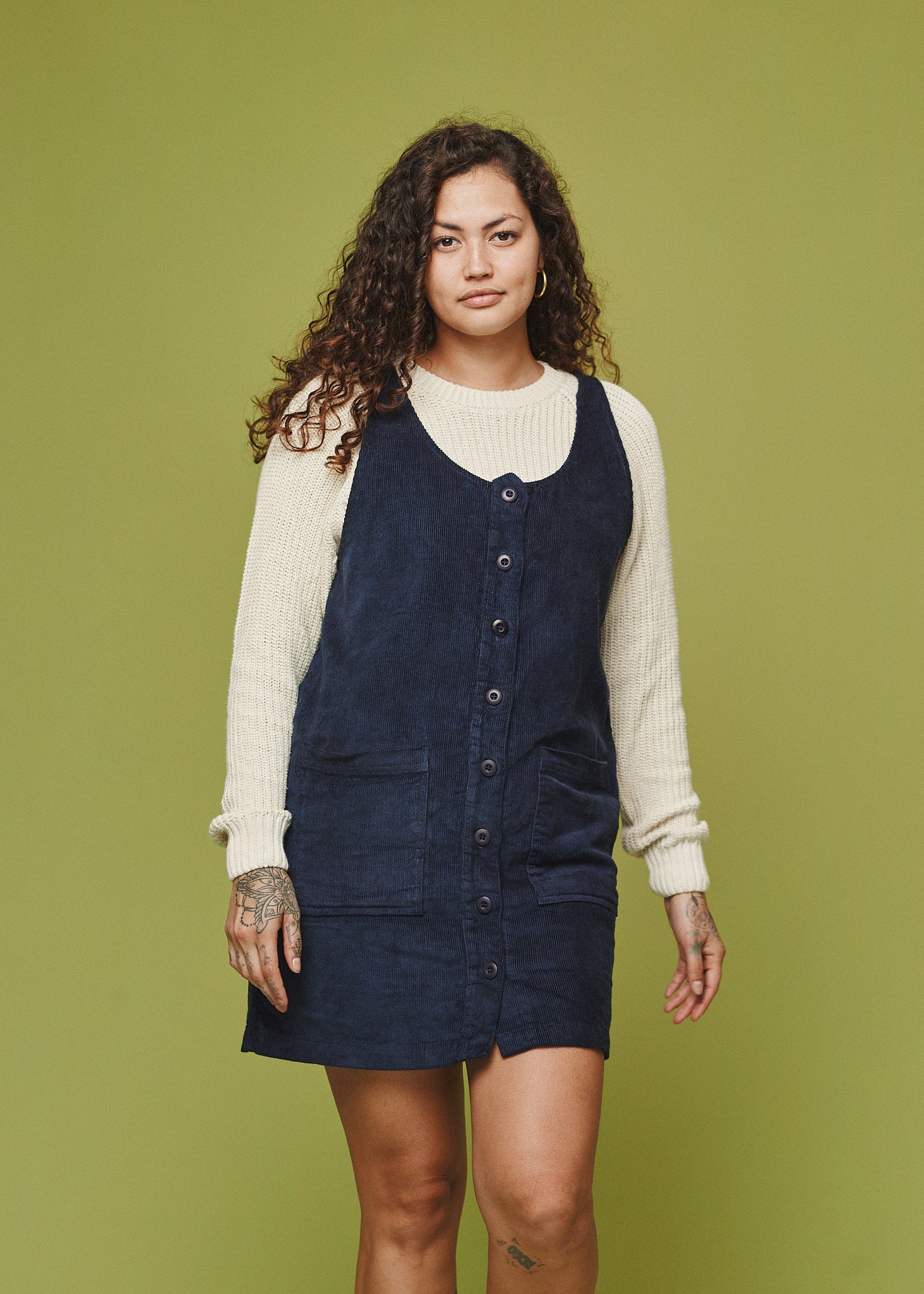 Corduroy Jumper Dress | Jungmaven Hemp Clothing & Accessories