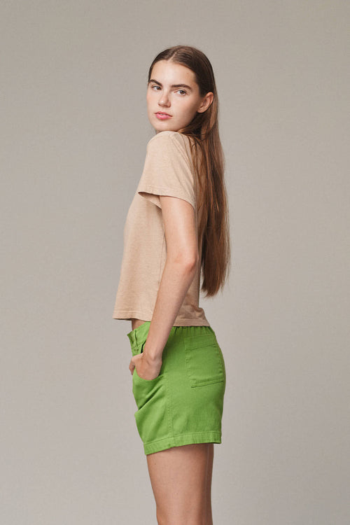 Cropped Lorel Tee - Sale Colors | Jungmaven Hemp Clothing & Accessories / Color: