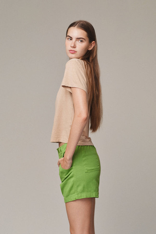 Cropped Lorel Tee - Sale Colors | Jungmaven Hemp Clothing & Accessories / Color: