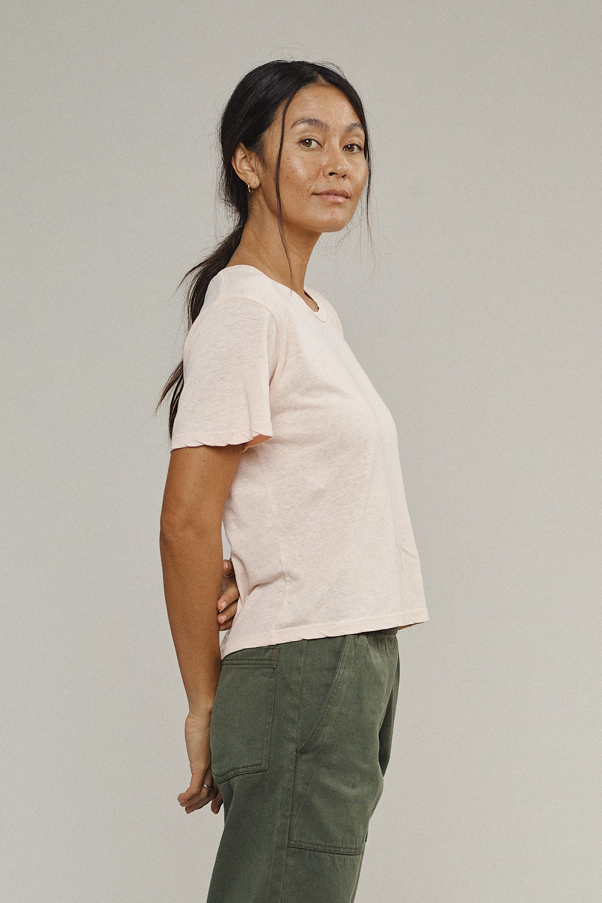 Cropped Lorel Tee | Jungmaven Hemp Clothing & Accessories / Color:
