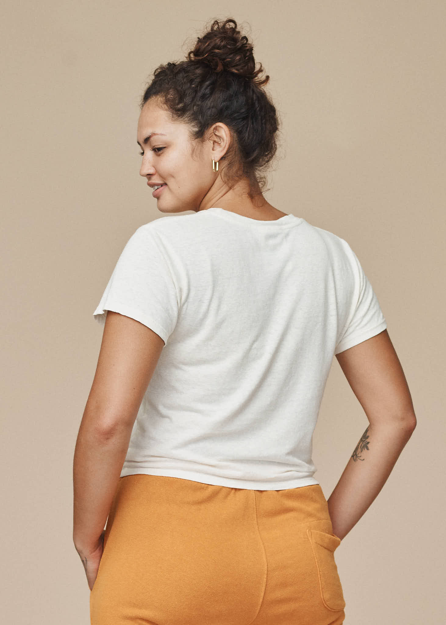 Cropped Lorel Tee | Jungmaven Hemp Clothing & Accessories / Color:
