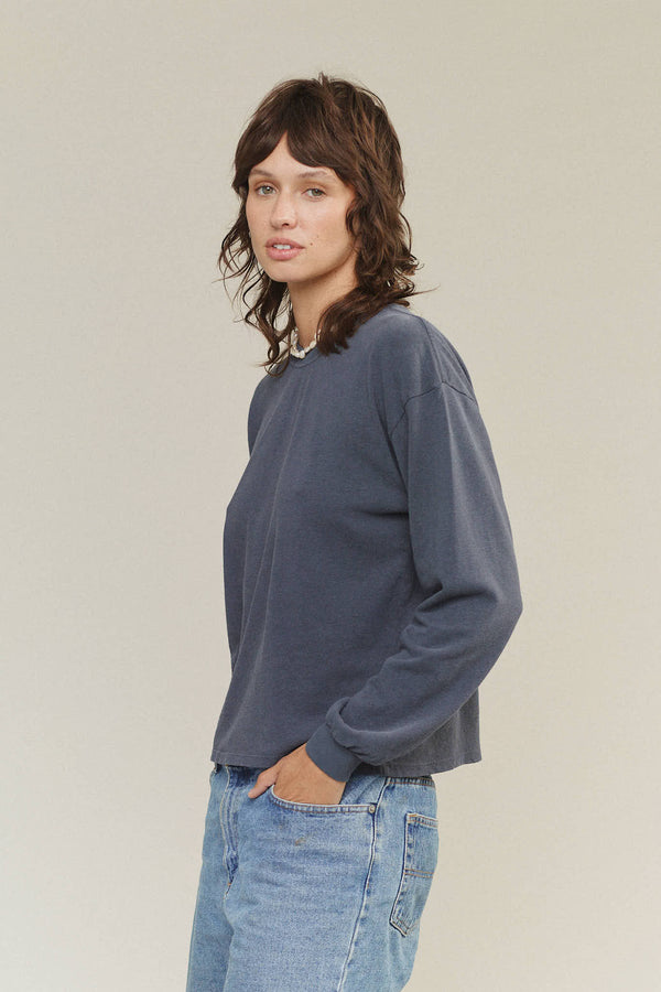 Cropped Long Sleeve Tee | Jungmaven Hemp Clothing & Accessories / Color: