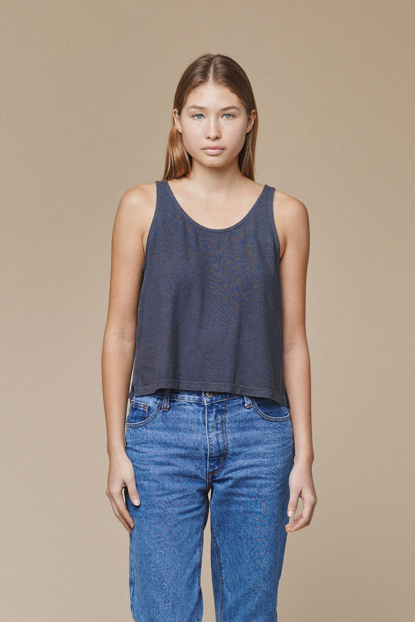 Cropped Tank | Jungmaven Hemp Clothing & Accessories / model_desc: Katriel is  5’9” wearing S