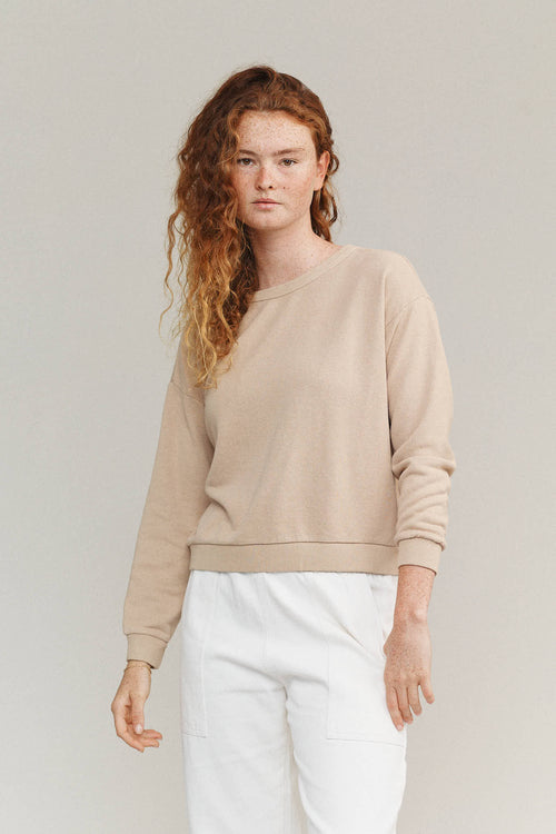 Crux Cropped Sweatshirt - Sale Colors | Jungmaven Hemp Clothing & Accessories / Color: