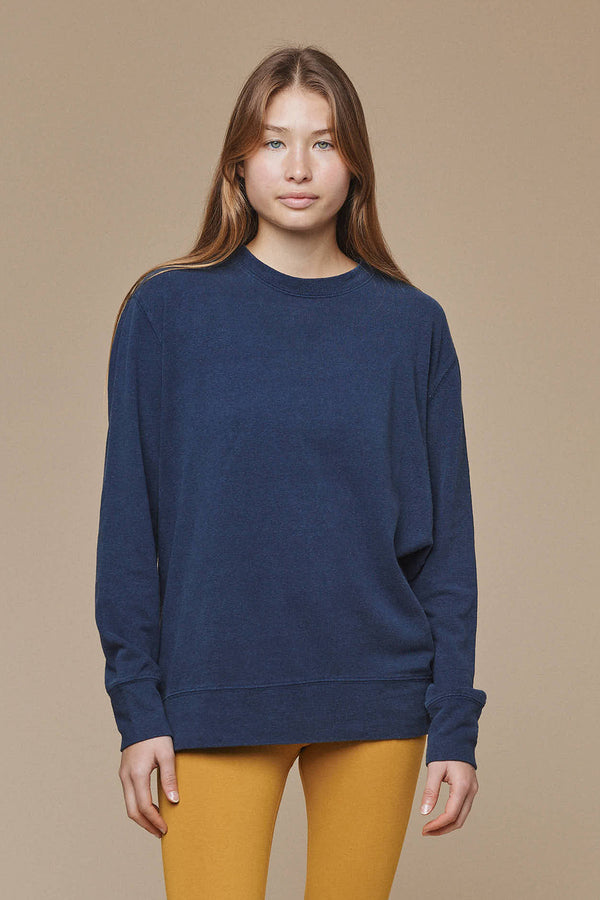 California Pullover | Jungmaven Hemp Clothing & Accessories / model_desc: Katriel is 5’9” wearing XS