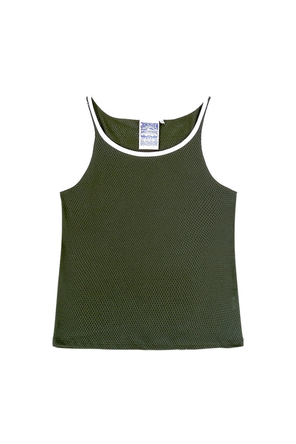 Calobo Mesh Tank - Sale Colors | Jungmaven Hemp Clothing & Accessories / Color: Olive Green