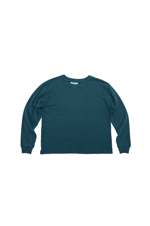 Campfire Fleece Sweatshirt | Jungmaven Hemp Clothing & Accessories / Color: Deep Teal