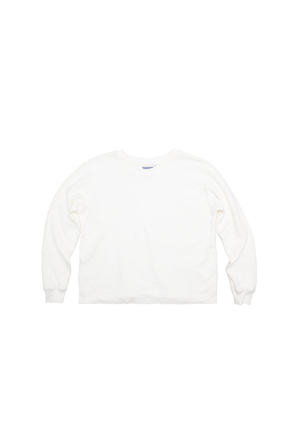 Campfire Sherpa Sweatshirt | Jungmaven Hemp Clothing & Accessories / Color: Washed White