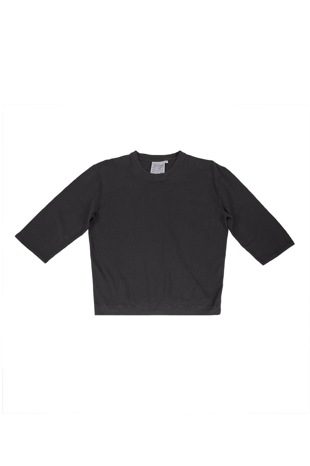 Cardiff 3/4 Sleeve Tee | Jungmaven Hemp Clothing & Accessories / Color: Black