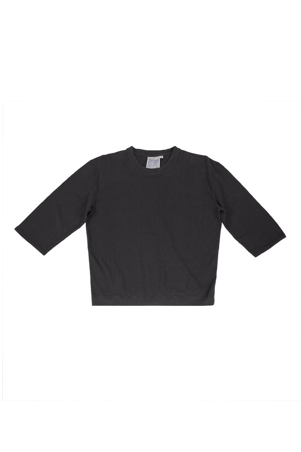 Cardiff 3/4 Sleeve Tee | Jungmaven Hemp Clothing & Accessories / Color: Black