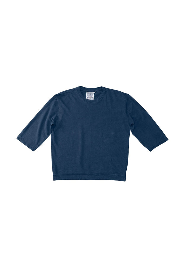 Cardiff 3/4 Sleeve Tee | Jungmaven Hemp Clothing & Accessories / Color: Deep Indigo