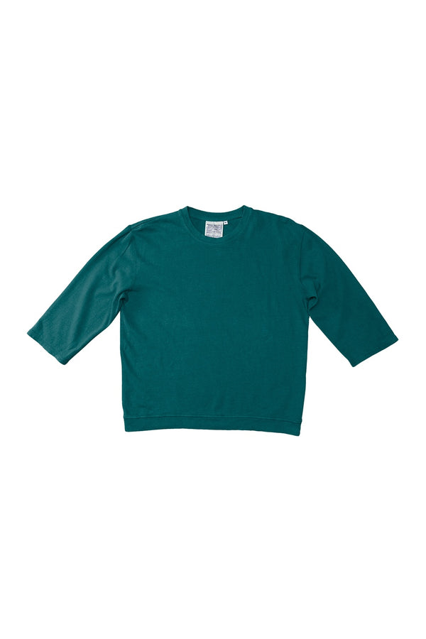 Cardiff 3/4 Sleeve Tee | Jungmaven Hemp Clothing & Accessories / Color: Deep Teal
