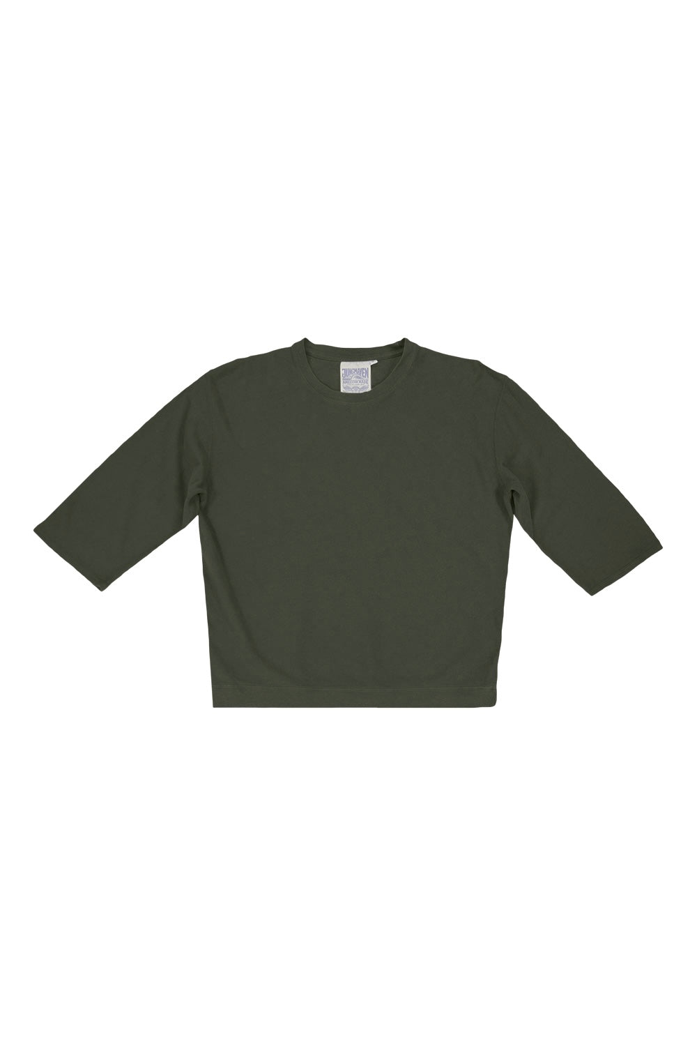 Cardiff 3/4 Sleeve Tee | Jungmaven Hemp Clothing & Accessories / Color: Olive Green