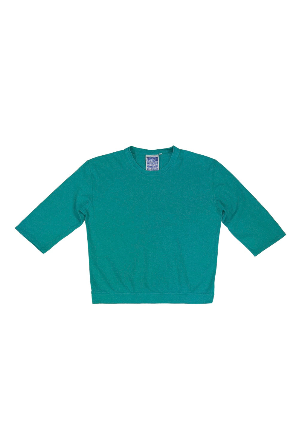 Cardiff 3/4 Sleeve Tee | Jungmaven Hemp Clothing & Accessories / Color: Teal