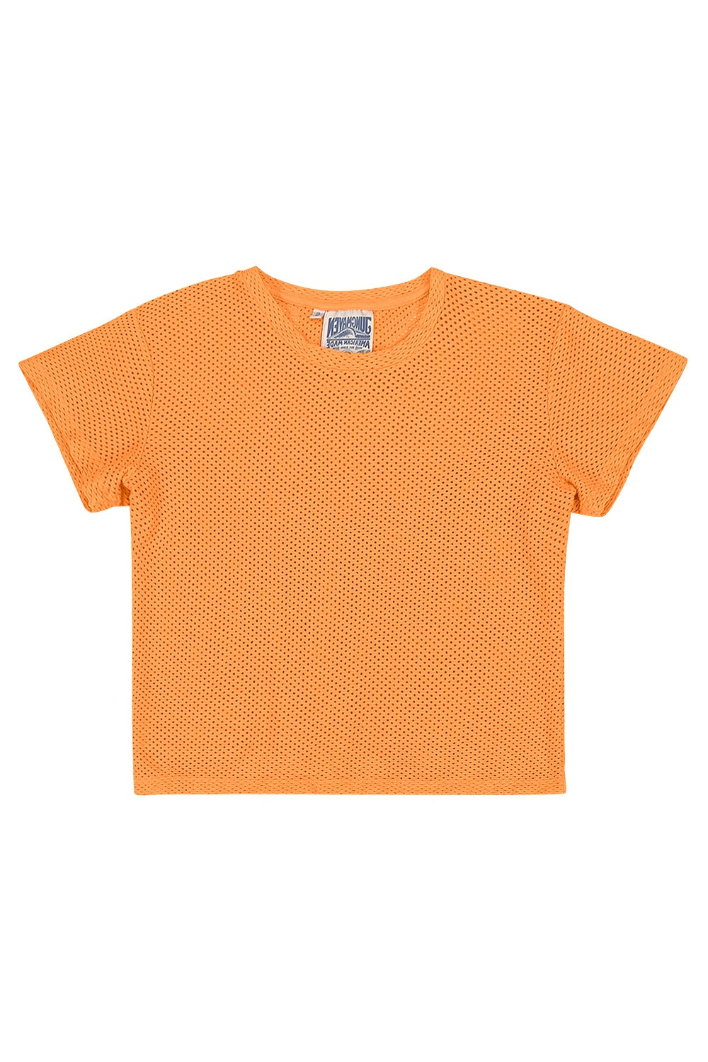 Carmen Mesh Cropped Tee - Sale Colors | Jungmaven Hemp Clothing & Accessories / Color: Apricot Crush