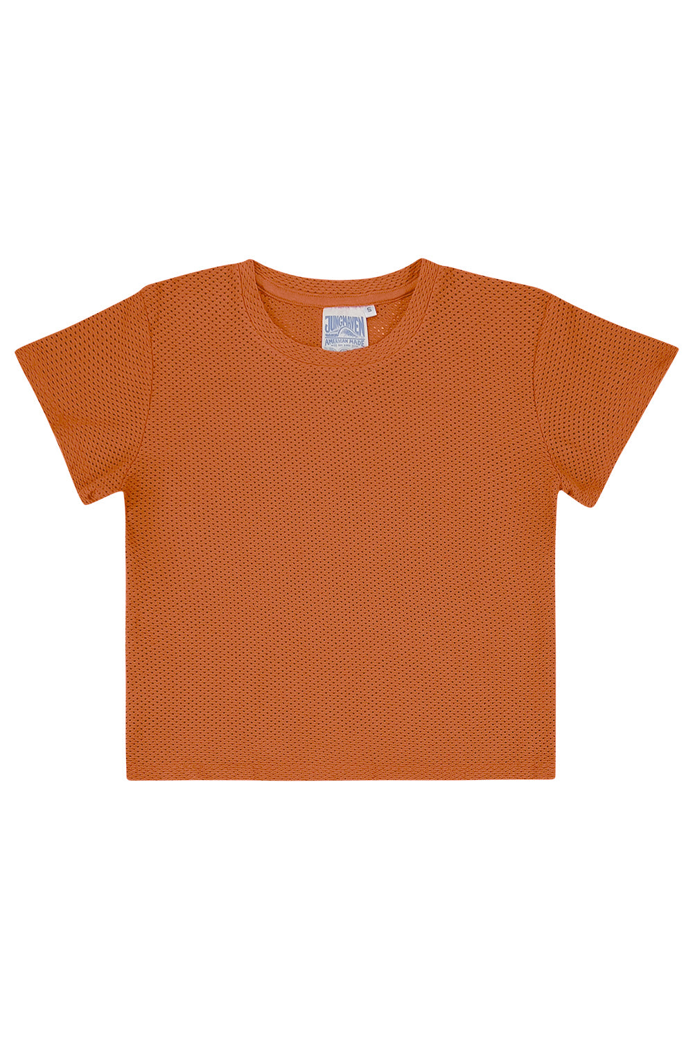 Carmen Mesh Cropped Tee | Jungmaven Hemp Clothing & Accessories / Color: Rooibos Tea