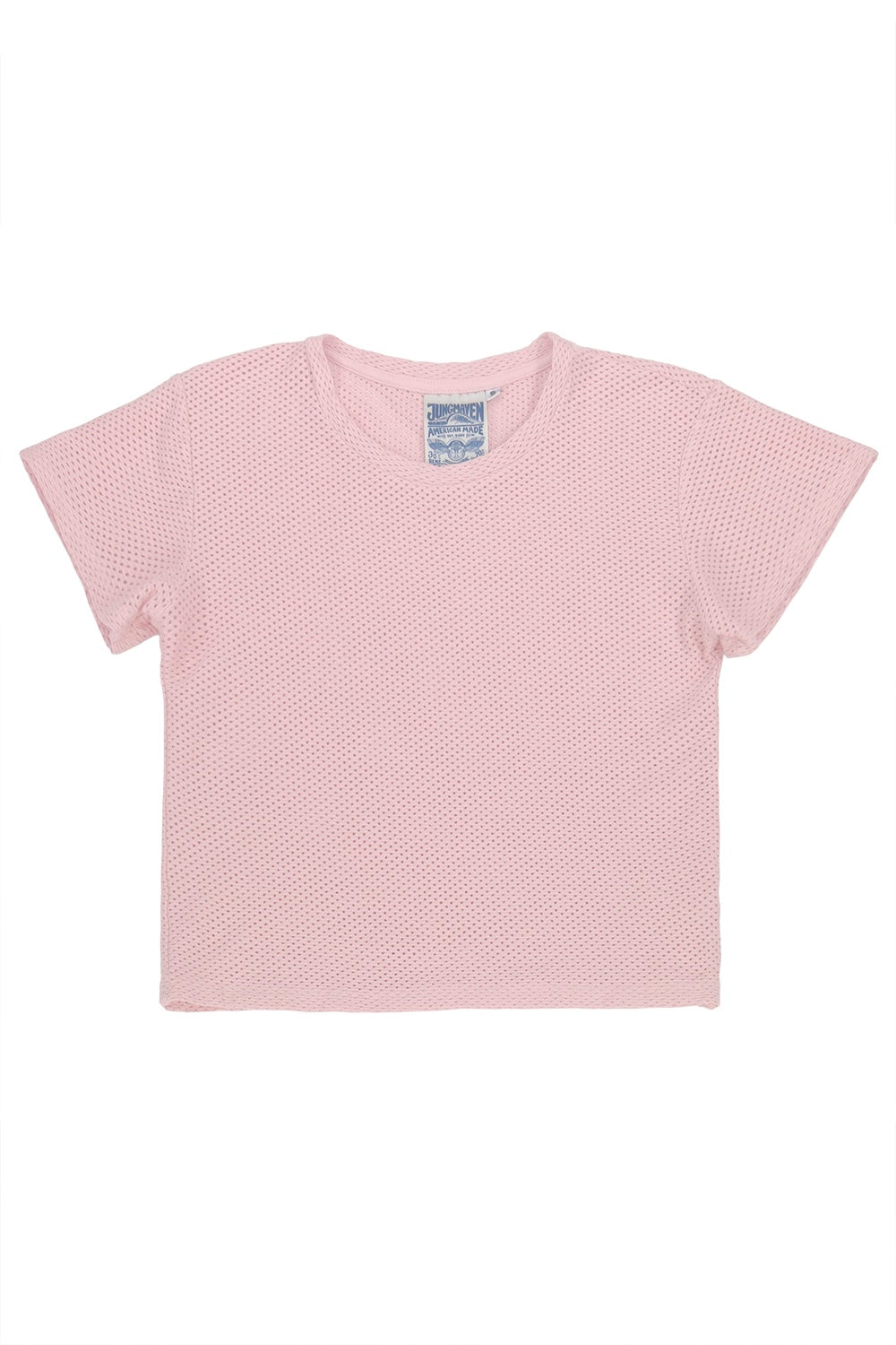 Carmen Mesh Cropped Tee | Jungmaven Hemp Clothing & Accessories / Color: Rose Water