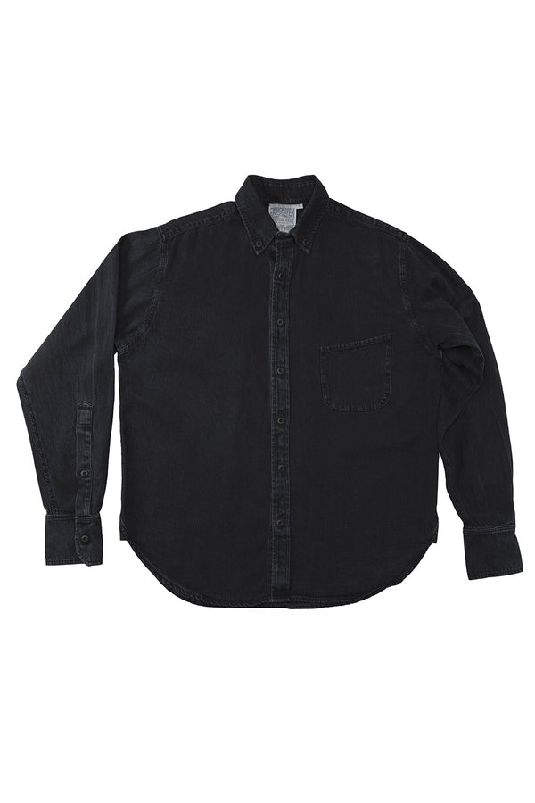 Catalina Button Down Shirt | Jungmaven Hemp Clothing & Accessories / Color: Black