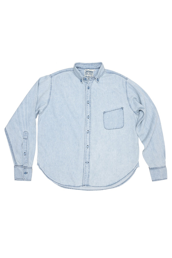 Vintage Denim Catalina Button Down Shirt | Jungmaven Hemp Clothing & Accessories / Color: Drift