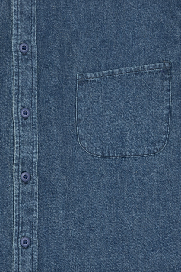 Denim Catalina Button Down Shirt | Jungmaven Hemp Clothing & Accessories / Color: