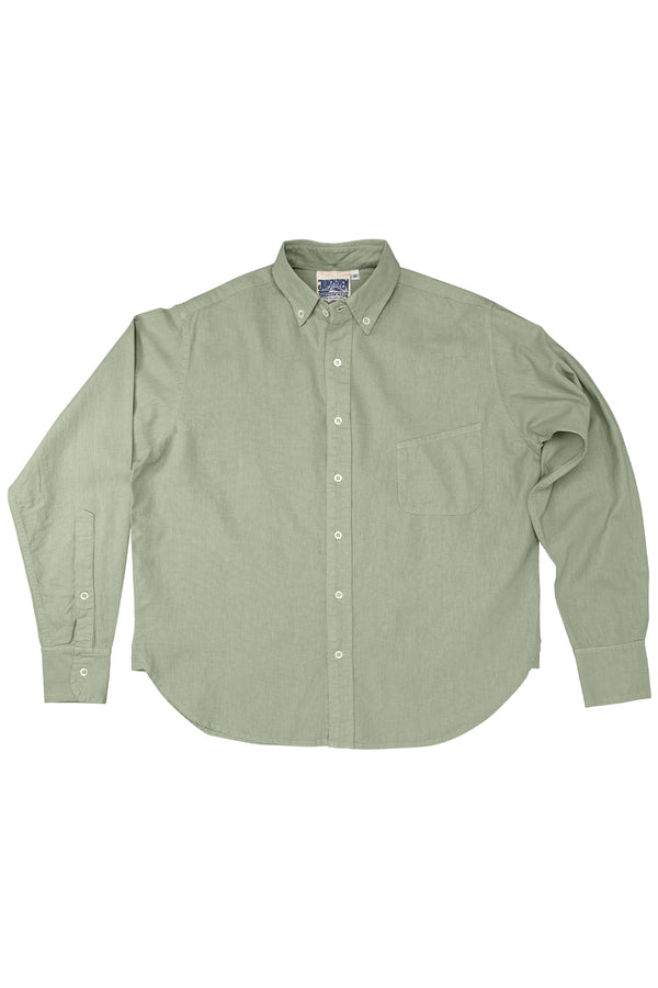 Catalina Button Down Shirt | Jungmaven Hemp Clothing & Accessories / Color: Agave Green