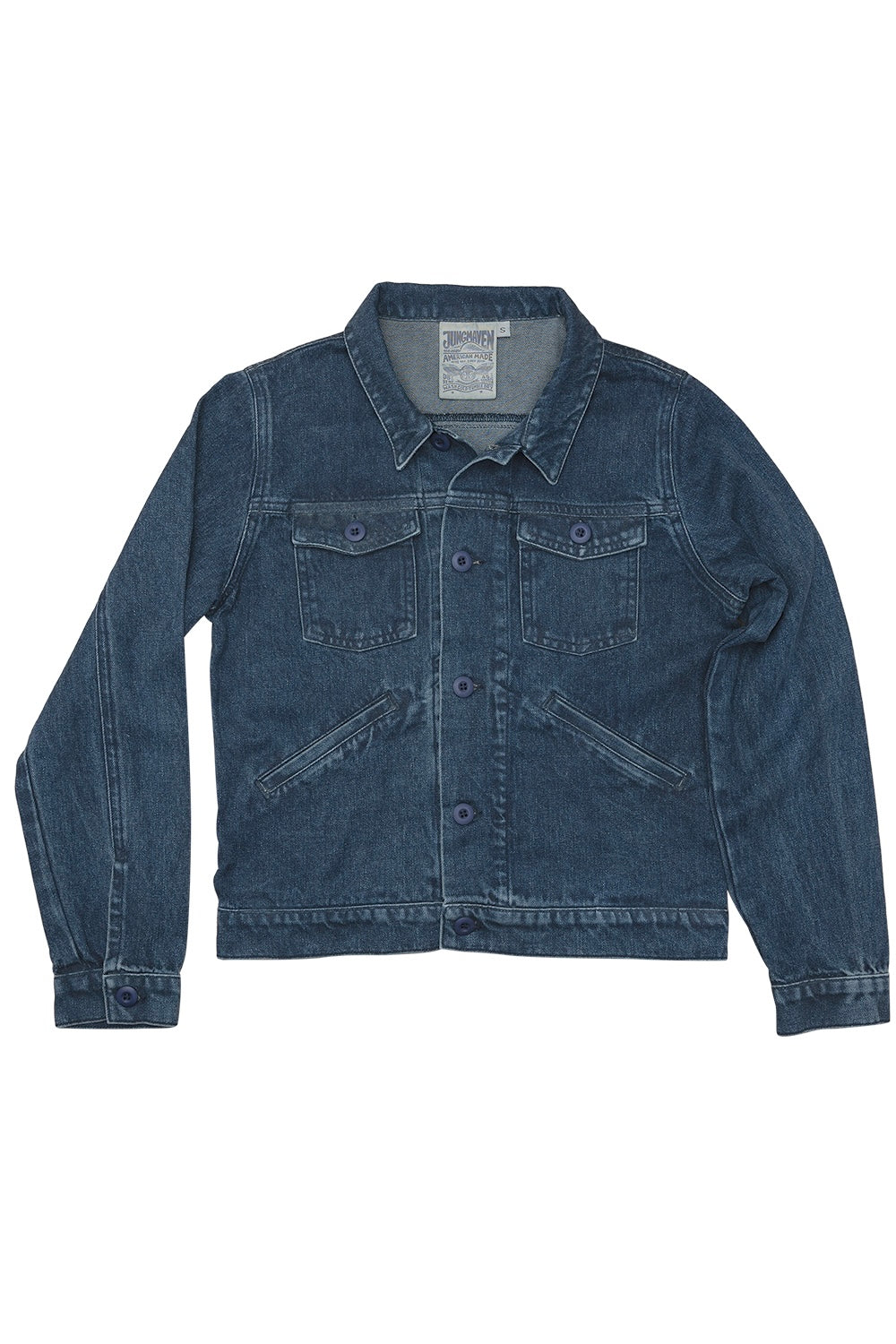 Celeste Denim Jacket | Jungmaven Hemp Clothing & Accessories / Color: Medium