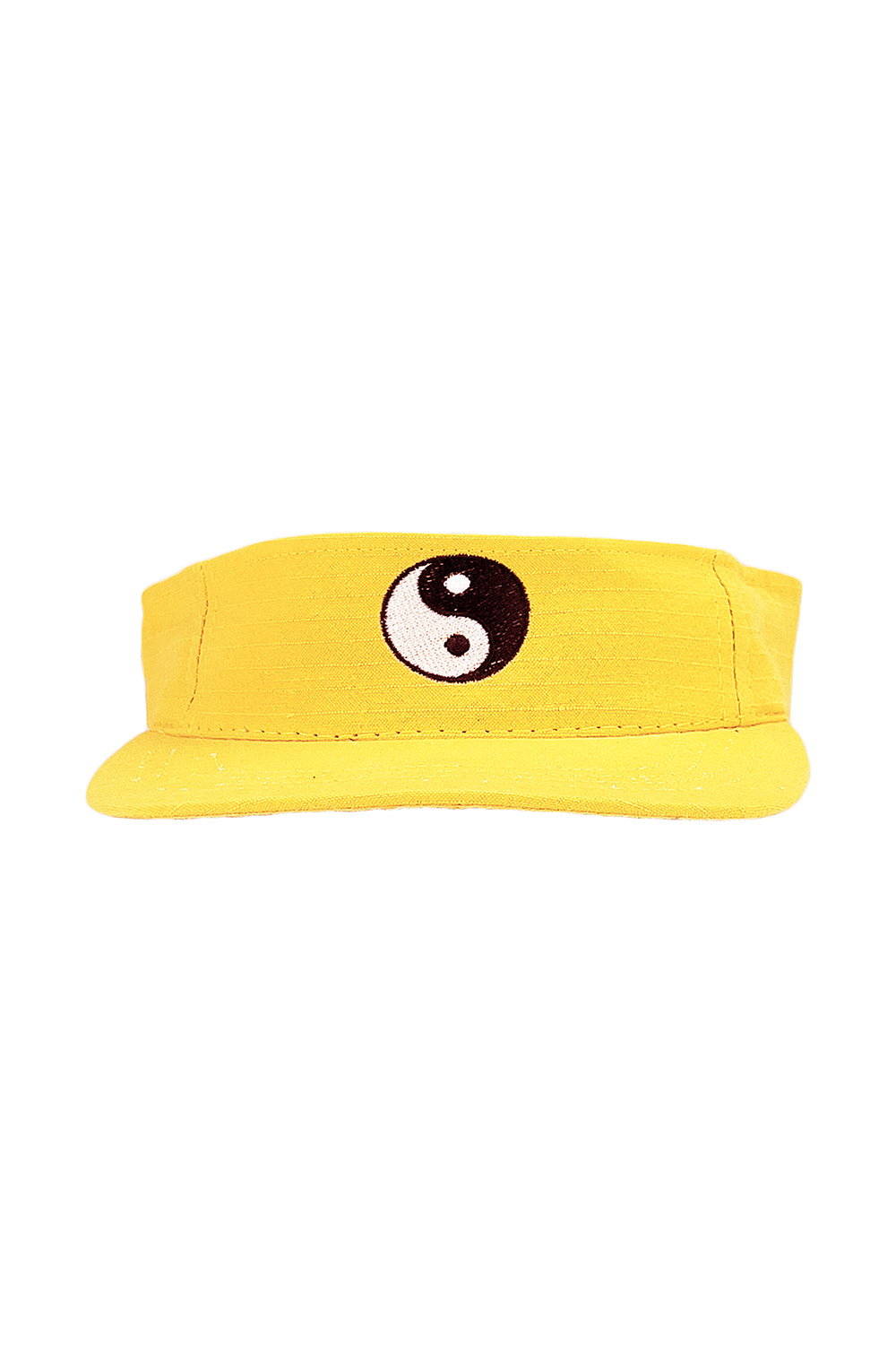 Yin Yang Ripstop Visor | Jungmaven Hemp Clothing & Accessories / Color: Sunshine Yellow