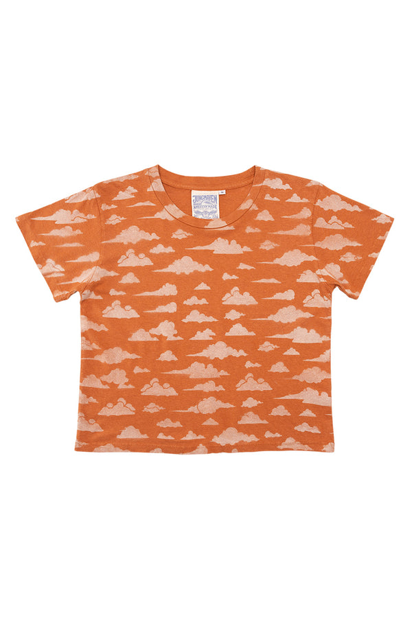 Clouds Cropped Lorel Tee | Jungmaven Hemp Clothing & Accessories / Color: Copper Row