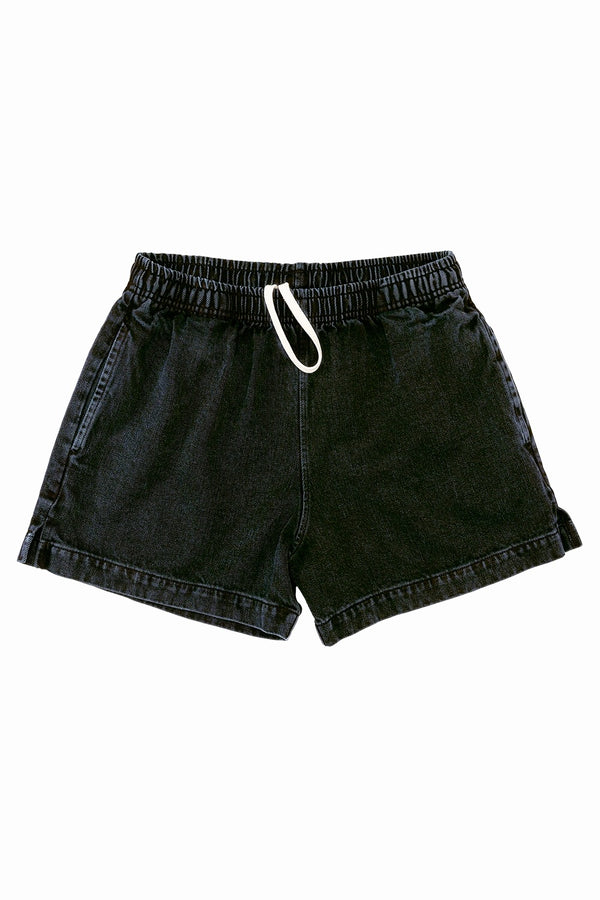 Cóbano Denim Short | Jungmaven Hemp Clothing & Accessories / Color: Black