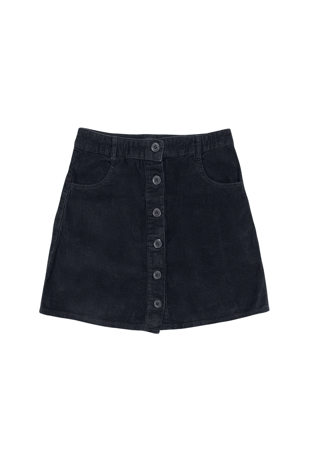 Corduroy Vassar Skirt | Jungmaven Hemp Clothing & Accessories / Color: Black