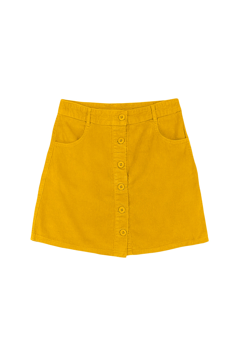 Corduroy Vassar Skirt | Jungmaven Hemp Clothing & Accessories / Color: Spicy Mustard