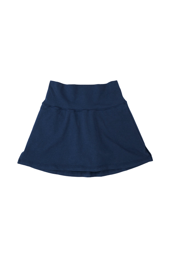 Court Skort | Jungmaven Hemp Clothing & Accessories / Color: Deep Indigo