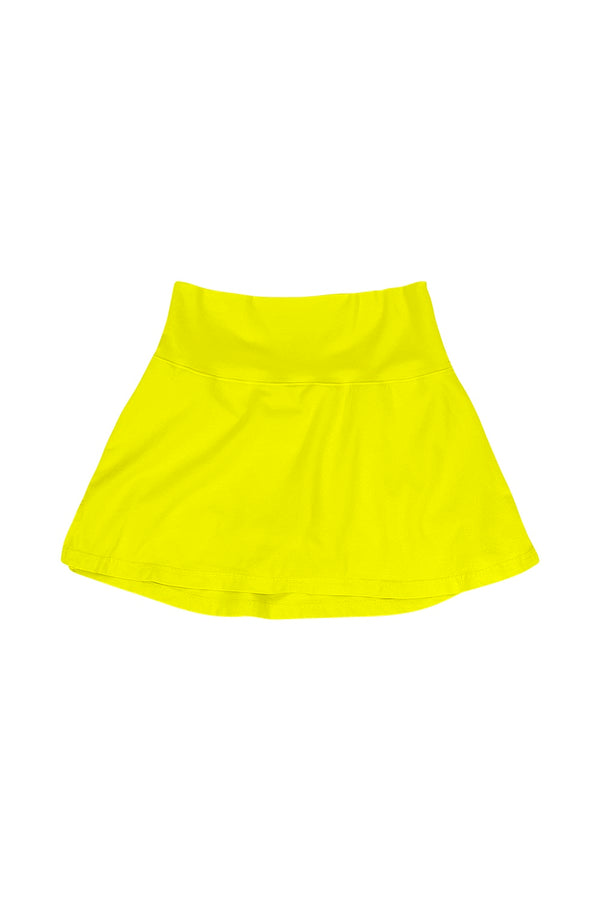 Court Skort | Jungmaven Hemp Clothing & Accessories / Color: Limelight