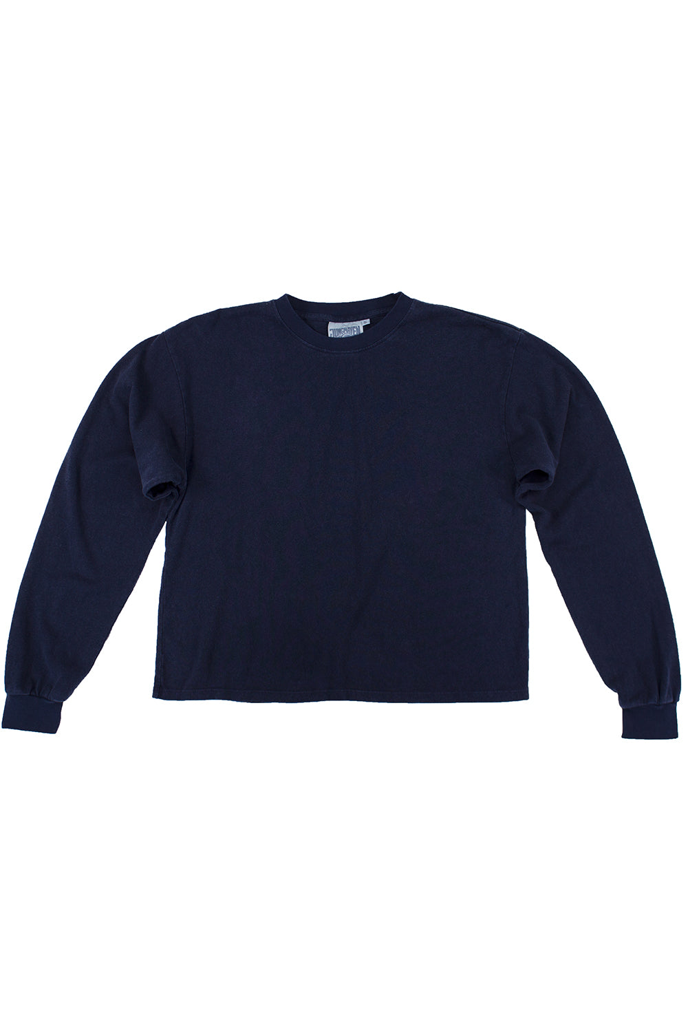 Cropped Long Sleeve Tee | Jungmaven Hemp Clothing & Accessories / Color: Navy