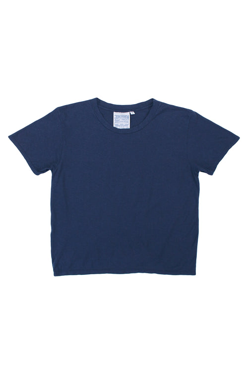 Cropped Ojai Tee | Jungmaven Hemp Clothing & Accessories / Color: Navy