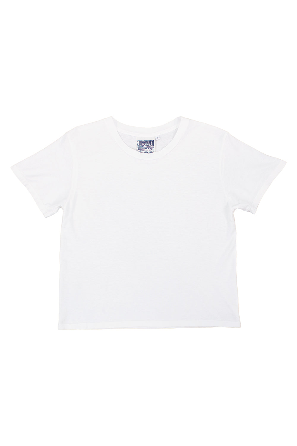 Cropped Ojai Tee | Jungmaven Hemp Clothing & Accessories / Color: Washed White