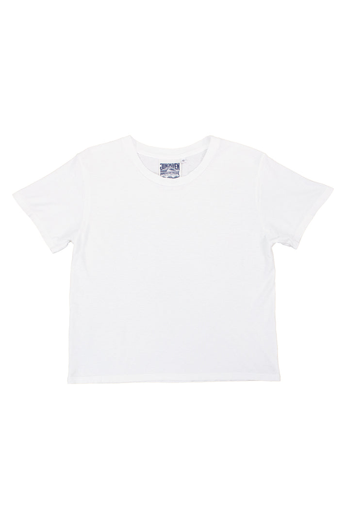 Jungmaven Cropped Ojai Tee in Navy
