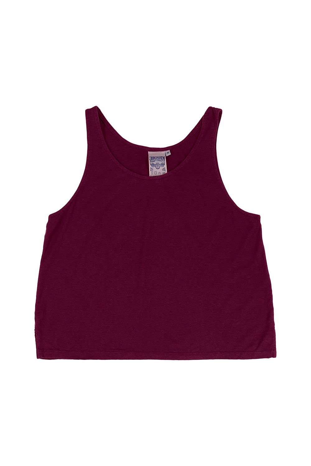 Cropped Tank | Jungmaven Hemp Clothing & Accessories / Color: Burgundy
