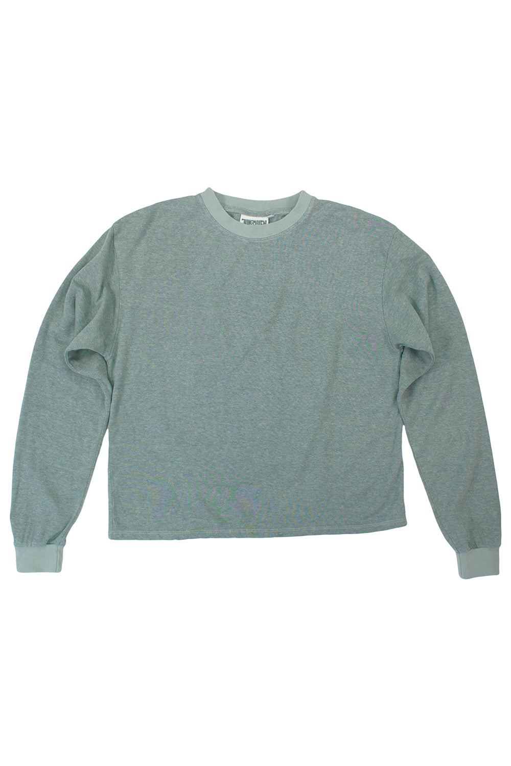 Tatoosh Cropped Long Sleeve Tee | Jungmaven Hemp Clothing & Accessories / Color: Clay Green