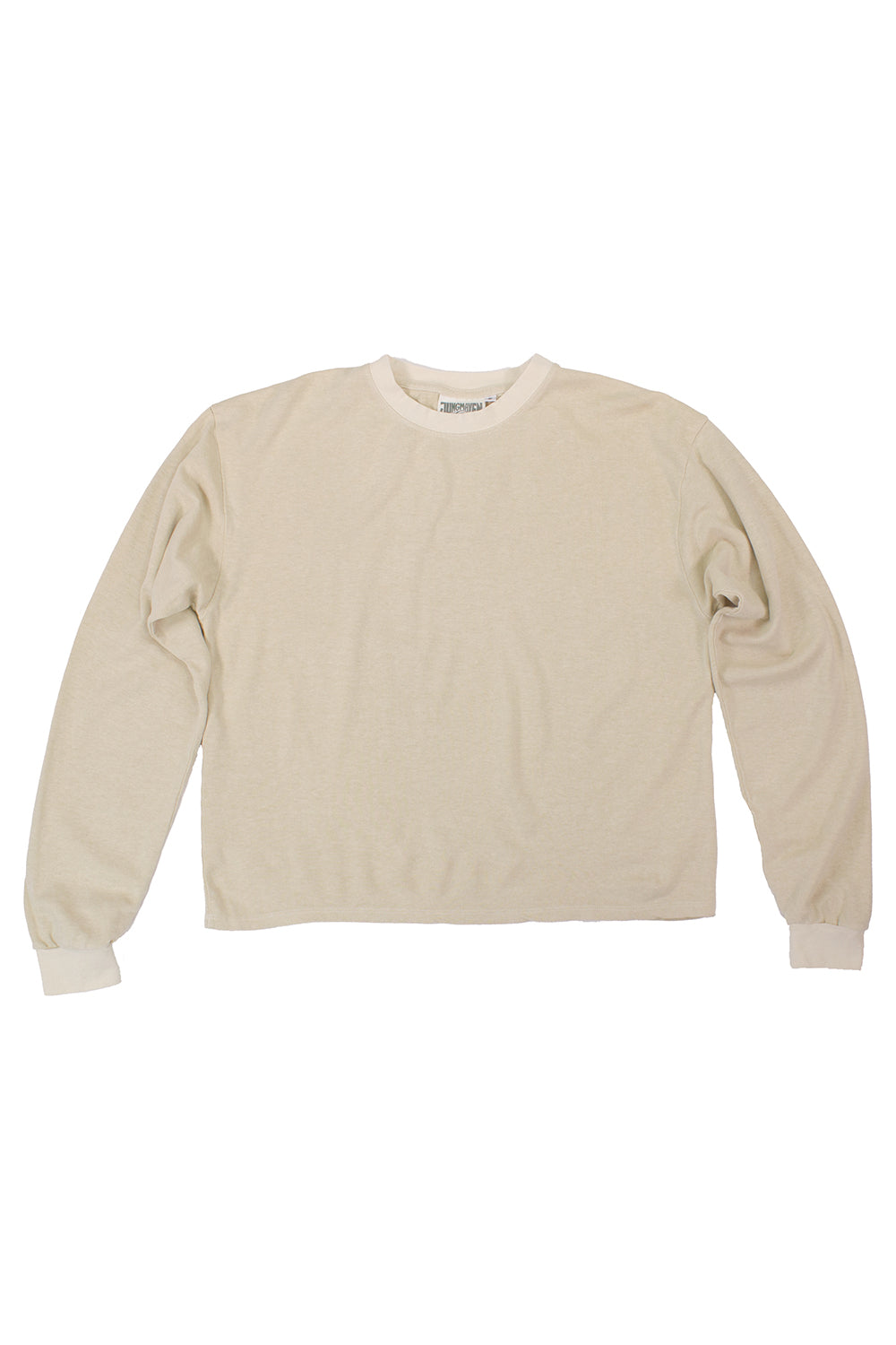 Tatoosh Cropped Long Sleeve Tee | Jungmaven Hemp Clothing & Accessories / Color: Washed White